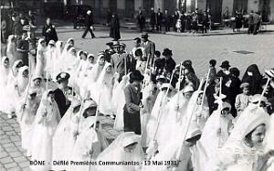 Bone - Defile Premieres Communiantes - 13 Mai 1931